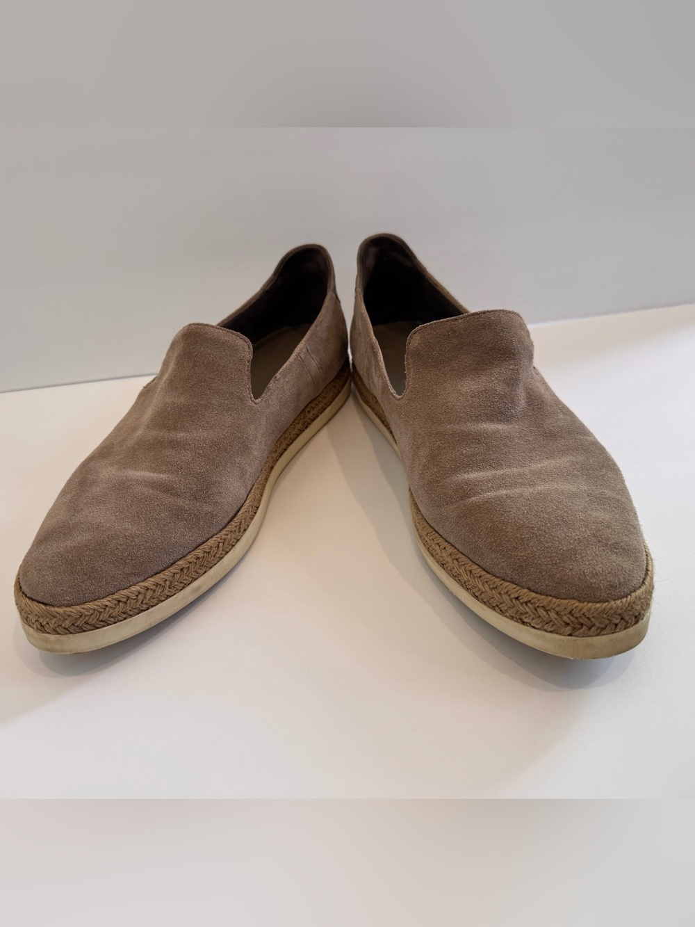 Vince Women's Suede Slip-On Flats in Taupe